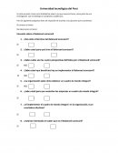 En esta encuesta tiene como finalidad de saber si es que conoce el tema, como parte de una investigación que se obtenga con propósitos académicos.