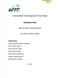 El presente documento presenta uno de los niveles de aislamiento en las transacciones de base de datos. Una transacción es un conjunto de órdenes que se ejecutan formando una unidad de trabajo, es decir, en forma indivisible.. Página 1