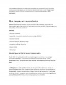 Enfrentamiento entre las empresas, grupos vinculados a ellas o el estado para conseguir la supremacía en algún campo económico, ya sea para incrementar beneficio