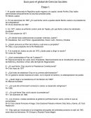 Guía para el global de Ciencias Sociales