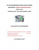 Plan maestro demantenimiento