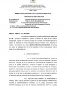 SENTENCIA DE ÚNICA INSTANCIA