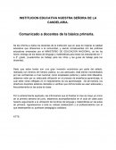 INSTITUCION EDUCATIVA NUESTRA SEÑORA DE LA CANDELARIA.