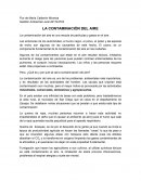 LA CONTAMINACIÓN DEL AIRE. La contaminación del aire es una mezcla de partículas y gases en el aire