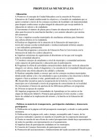 PROPUESTAS MUNICIPALES. Página 1