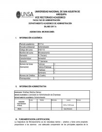 ASIGNATURA: MICROECOMÍA INFORMACIÓN ACADÉMICA. Página 1