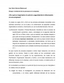 ¿Por qué es importante el control y seguridad de la información en una empresa?