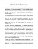 Retos de la educacion secundaria