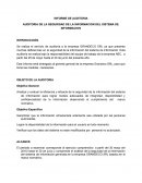 INFORME DE AUDITORIA DE LA SEGURIDAD DE LA INFORMACION DEL SISTEMA DE INFORMACION