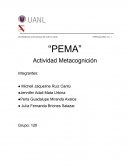 Actividad Metacognición. Desarrollo de la metodología ABP