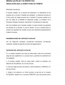 RESOLUCIÓN QUE LA ADMITA PARA SU TRAMITE