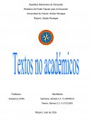 Textos no academeicos