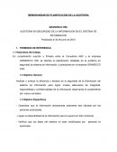 MEMORADNUM DE PLANIFICACION