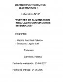 Fuentes de alimentacion reguladas con circuitos integrados