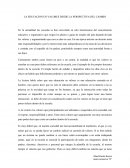 LA EDUCACION EN VALORES DESDE LA PERSPECTIVA DEL CAMBIO