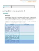 Actividad integradora de competencias transversales