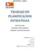 Trabajo de planificación estratégica operativa