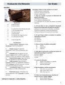 Examen de Español y Matemáticas cuarto bloque 3er grado