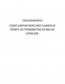 Limpieza termometro mercurio