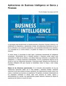 Aplicaciones de Business Intelligence en Banca y Finanzas