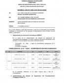 Informe del Responsable de calidad de información