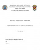 MÉTODOS ALTERNOS DE SOLUCIÓN DE CONTRVERSIAS