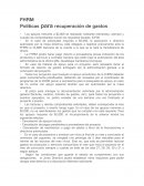 FHRM Políticas para recuperación de gastos