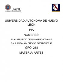 Pia De Artes Segundo Semestre. Página 1