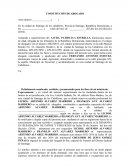 Modelo de Constitucion de Abogado