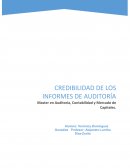 Credibilidad de los informes de auditoria