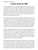 La gran crisis de 1929