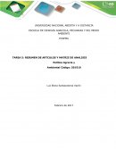 RESUMEN DE ARTCULOS Y MATRIZ DE ANALISIS