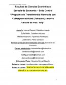 Programa de Transferencia Monetaria con Corresponsabilidad (Tekoporã): mejora calidad de vida