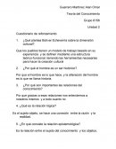 Cuestionario teoria del conocimiento unidad 2