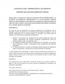 ESTUDIO DE CASO: TERMINACIÓN DE UN CONTRATO