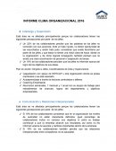 INFORME CLIMA ORGANIZACIONAL 2016