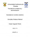 SOCIEDAD EN NOMBRE COLECTIVO Aspecto legal