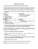 PREGUNTAS LA TASCA ¿Cuál cree usted que es el problema principal que Pablo enfrenta?