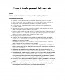Tema 1: teoría general del contrato Concepto