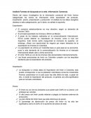 Análisis Formato de búsqueda en la web. Información Comercial