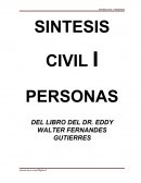SINTESIS CIVIL I PERSONAS DEL LIBRO DEL DR. EDDY WALTER FERNANDES GUTIERRES