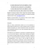 La nueva ideoligia politica en America Latina