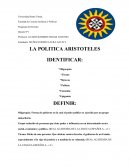Programa de Derecho Opción Nº1 LA POLITICA ARISTOTELES