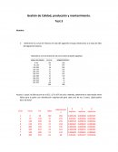 Gestión de Calidad, producción y mantenimiento
