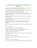 CUESTIONARIO: LA EMPRESA EN COMPETENCIA PERFECTA