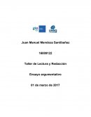 Taller de Lectura y Redacción Ensayo argumentativo El periodismo en México
