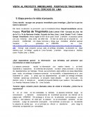 VISITA AL PROYECTO INMOBILIARIO PUERTAS DE TINGO MARIA EN EL CERCADO DE LIMA