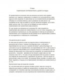 Implementación del Mantenimiento y gestión de riesgos