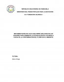 IMPLEMENTACION DE LAS ALGAS VERDE AZULADAS EN LOS HOGARES PARA DISMINUIR LA INTOXICACION EN LOS NIÑOS A CAUSA DE LA CONTAMINACION DEL PLOMO EN EL AMBIENTE.