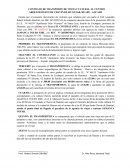 CONTRATO DE TRANSPORTE DE VISITA CULTURAL AL CENTRO ARQUEOLÒGICO DE CHAVÌN DE HUÀNTAR, HUARI – ANCASH